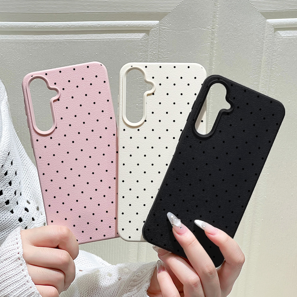Phone Cases Galaxy A16 5G - Ins ポルカドット柄スマホケース サムスン A56 5G A57