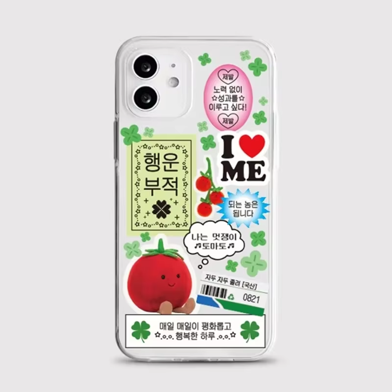 韓国風可愛い四つ葉のクローバー柄スマホケース iPhone  - Phone Cases Xr Iphone のレビューと価格