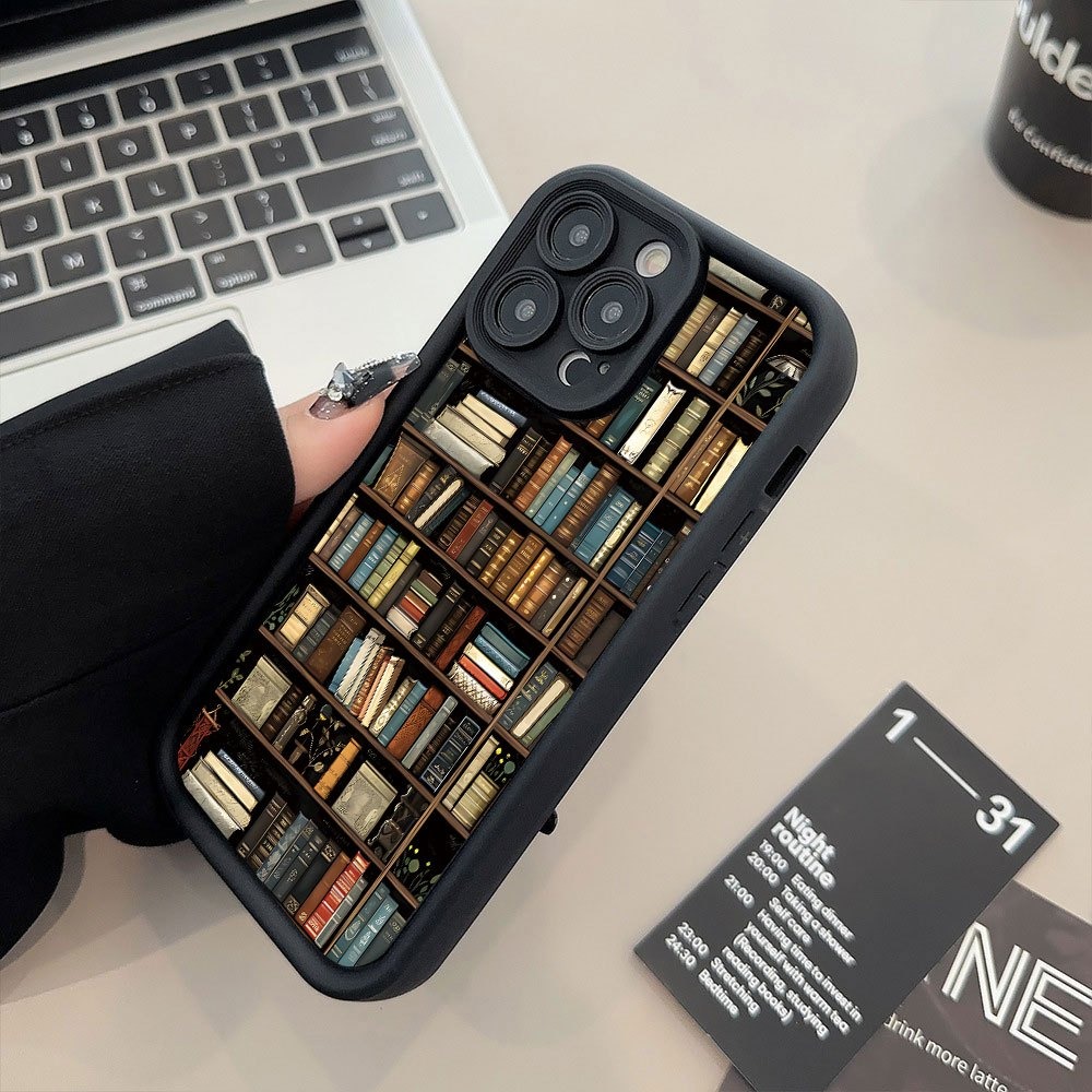 ブックシェルフ型クリエイティブパターンのiPhoneケース  - Phone Cases Xr Iphone のレビューと価格