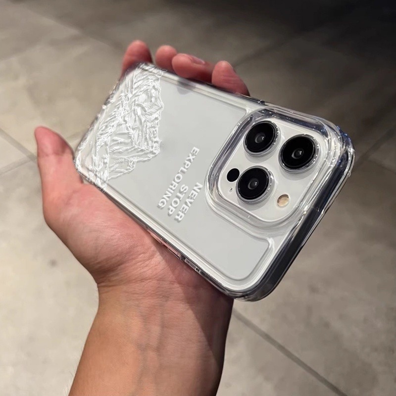 ネバーエクスプローリング マウンテンラインアート スマホケー - Phone Cases For Iphone 16 のレビューと価格