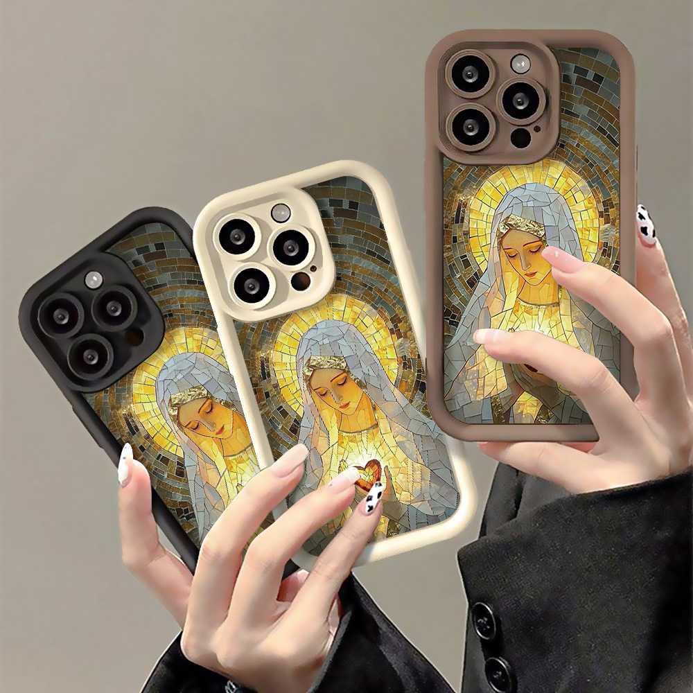 レトロな教会のステンドグラス風デザインのiPhone用ケース - Phone Cases Xr Iphone のレビューと価格