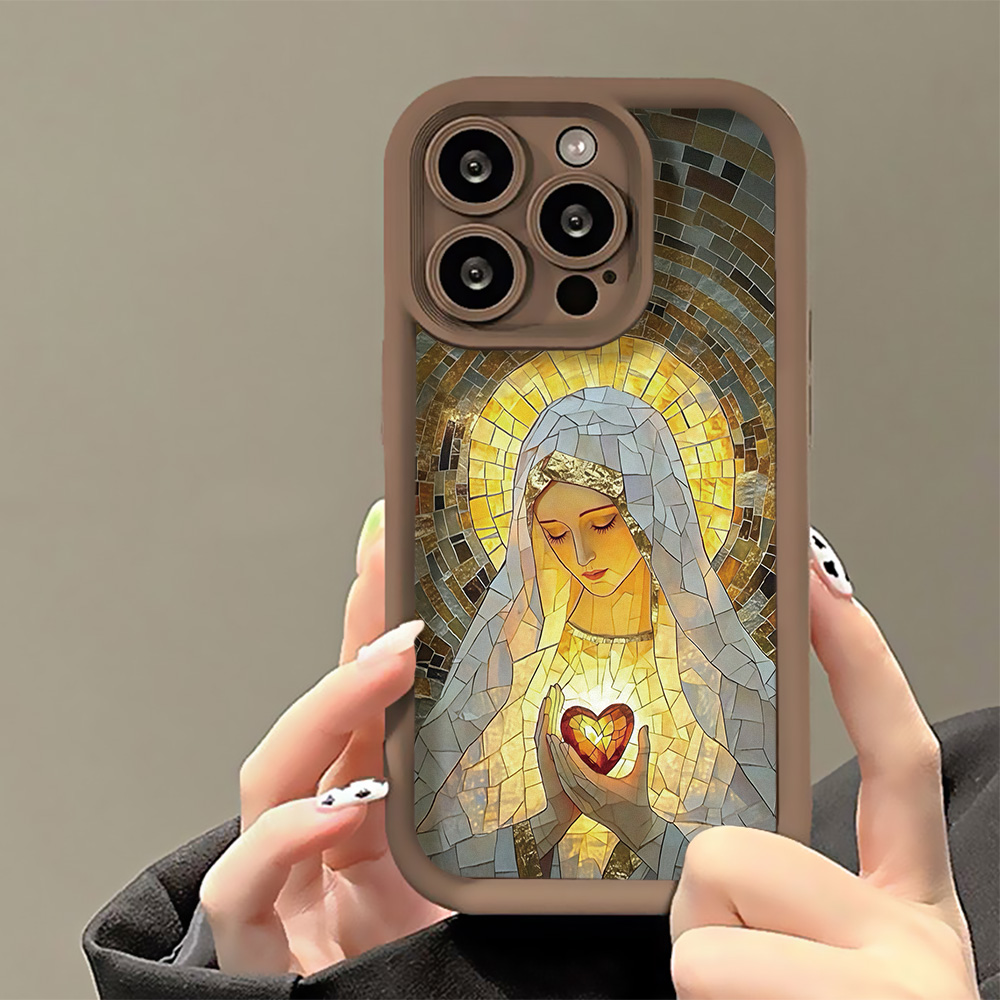 レトロな教会のステンドグラス風デザインのiPhone用ケース - Phone Cases Xr Iphone のレビューと価格
