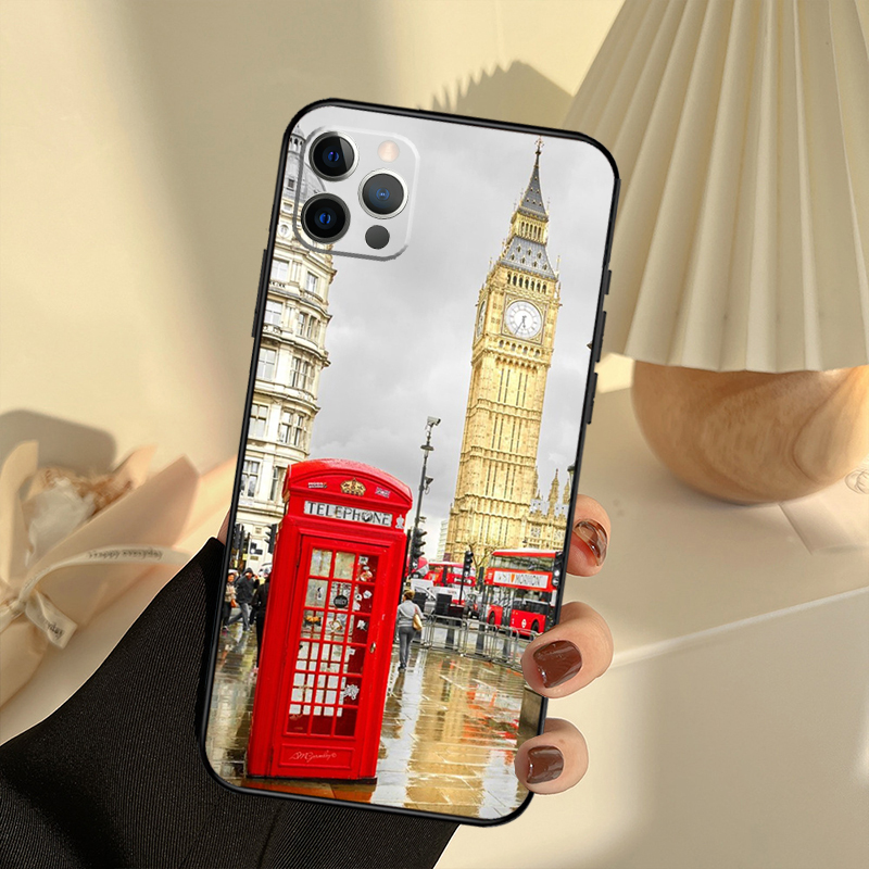 ロンドンのバス、イングランド、ビッグ・ベンのデザインのiPh - Phone Cases London のレビューと価格